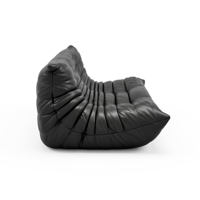 Trule Armless Large Faux Leather 2Seat Bean Bag Sofa & Reviews Wayfair